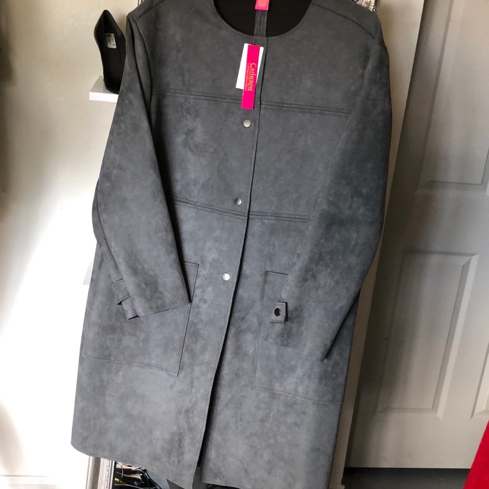 Catherine Malandrino Woman’s Faux Leather Coat